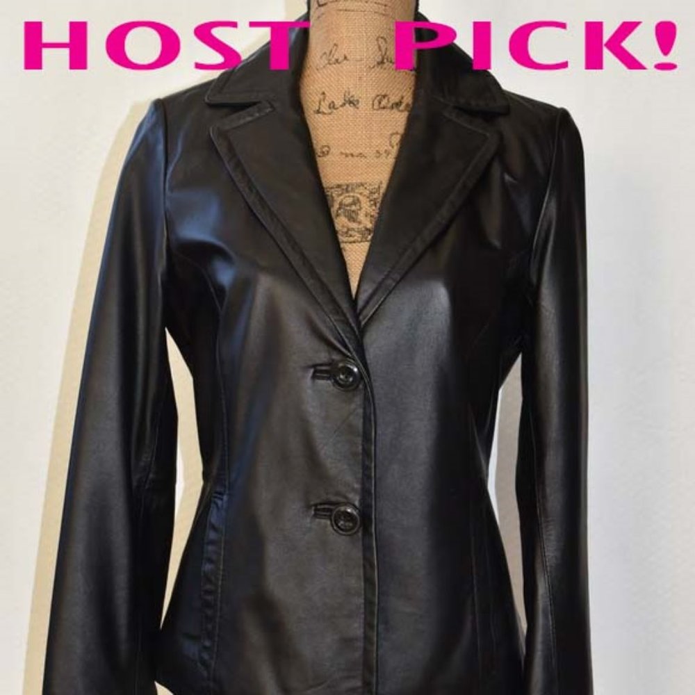 Kenneth Cole Reaction 100% Leather Jacket - Picture 1 of 8